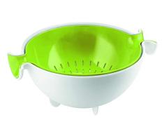 Guzzini, Lot Passoire Avec Bol Spin&Drain, 30 x 25 x h12,5 cm