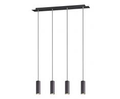 Trio Leuchten Marley Suspension, noir mat, Pendel 4-flammig