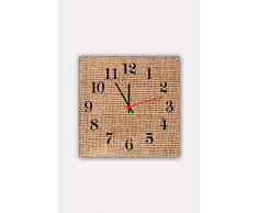 Bonamaison Horloge Murale en MDF, Multicolore, 30 x 30 cm