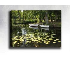 Bonamaison Peinture sur toile, multicolore, 30 x 40 cm - Conçu et fabriqué en Turquie