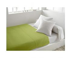 Soleil dOcre 216821 Drap Plat coton 57 Fils Vert 260 x 300 cm