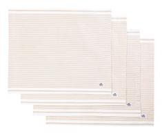 Lexington Oxford Set de Table Ã Rayures, Beige P, Coton, Beige, 16.25 x 20.5 x 1 cm