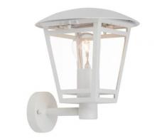 Brilliant AG 42381/05 Applique Murale Extérieure Montante Métal/Verre 40 W E27 Blanc