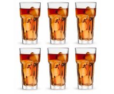 Leerdam 922210 Verre à Cocktail 31 cl Trempé 6 Pièces Rocks