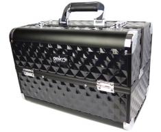 Geko 1-pièce coiffeuse/ boîte de maquillage, série lourde noir