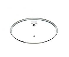 Kitchencraft Masterclass Casserole Couvercle en Verre trempÃ© avec poignÃ©e en Acier Inoxydable, 28Â cm (27,9Â cm), Clair