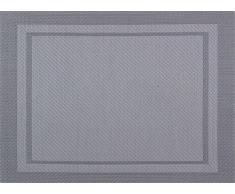 Vent du sud 6SETYUCPVCAI YUCO Set de Table 6 PiÃ¨ces Polyester/PVC Acier 33 x 46 cm