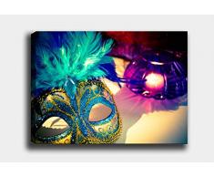 Bonamaison Peinture sur toile, multicolore, 40 x 60 cm - Conçu et fabriqué en Turquie