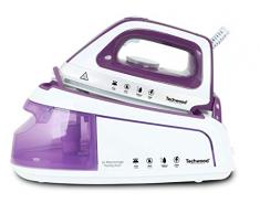 Techwood Centrale Vapeur Haute Pression 3 bars-TC-2461-Effet Pressing 50 g/Min, Autonomie illimitÃ©e-Puissance 2400W, Blanc/Violet