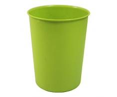 JVL Corbeille à Papier Poubelle en Plastique Noire Légère Qualité