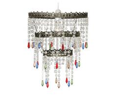 Oaks Lighting Ekon Suspension Laiton antique/Verre 31 cm