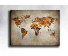 Bonamaison Peinture sur toile, multicolore, 30 x 40 cm - Conçu et fabriqué en Turquie