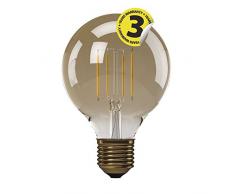 Les emos LED G95-PFV 4Â W-WW Ampoule LED a +, Vintage E27Â G95Â E27Â 4Â W Blanc Chaud +, verre, 4Â Watts, E27, transparent, 9, 5Â x 13Â cm