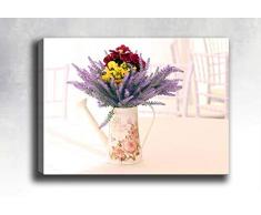 Bonamaison Peinture sur toile, multicolore, 70 x 100 cm - Conçu et fabriqué en Turquie