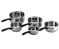 Lacor 14205 Lot de 5 Casseroles Garinox