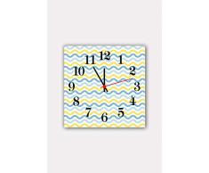 Bonamaison Horloge Murale en MDF, Multicolore, 30 x 30 cm