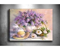 Bonamaison Peinture sur toile, multicolore, 50 x 70 cm - ConÃ§u et fabriquÃ© en Turquie