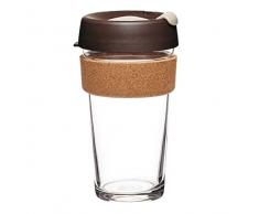 KeepCup BCALM16 Tasse de Voyage, Verre, Amande, 6x8x16,1 cm