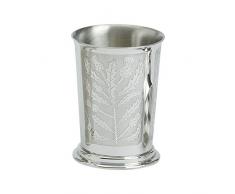 Edwin Flasque & Co Gobelet avec Flaired Dessus et roulÃ© Traditionnel Motif Chardon, en Ãtain