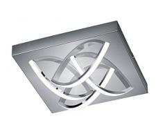 Reality Leuchten R62371106 Plafonnier, MÃ©tal, 4 W, Chrome/Blanc