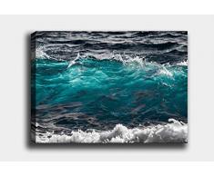 Bonamaison Peinture sur toile, multicolore, 50 x 70 cm - Conçu et fabriqué en Turquie