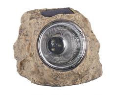 Lampe de jardin Smartwares 5000.154 Naxos â En forme de pierre â Lampe solaire