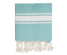 Moorish Idol - Fouta Rayure Classique- 200cm x 200cm- Vert Turquoise