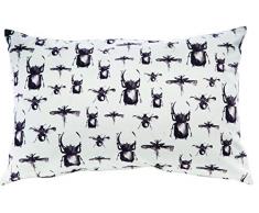 ROSANNA SPRING CO146MIRP Coussin Multi Insect Velours Rouge Pourpre 40 x 60 x 15 cm