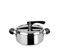 Lagostina La Classica Marmite Ã Pression avec Panier et Ã©codose Moderne Ã 22 cm, 3.5 lt Acciaio e Nero