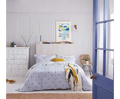 Joules Botanical Bee Housse de Couette Bleu, Bleu, Simple