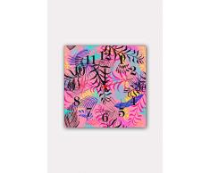 Bonamaison Horloge Murale en MDF, Multicolore, 30 x 30 cm