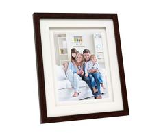 Deknudt Frames S65KQ1 Cadre Photo Double Passe-Partout Bois Brun 15 x 20 cm