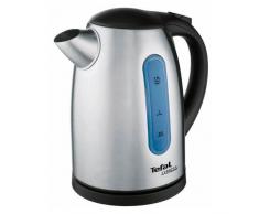 Tefal KI 170D Bouilloire en acier inoxydable, 2400 W, capacité 1,7 l, filtre anti-calcaire, sans fil (Noir/inox)
