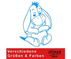 Sweet Eel Sticker Mural repositionnable Bleu Clair 20 cm x 28 cm