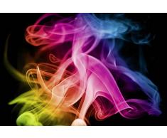 Tapisserie dÃ©co poster FUMÃE COLORÃE 3 x 2,70 m | DÃ©co et photo murale XXL QualitÃ© HD Scenolia