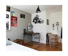 TATOUTEX 3613241981761 Sticker Mural, Gris Clair, L 90cm x H 60cm