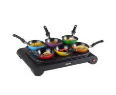 Wok Party Set Tristar BP-2827 â à utiliser aussi comme plancha et crêpière â Puissance : 1 000 W