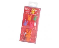 Outlook Design vrr0100253Â Renne Bouchon de Bouteille en Silicone, et 6, Multicolore