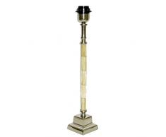 Better & Best Lampe de table avec base carrÃ©e, Argent, 8Â x 8Â x 45,4Â cm