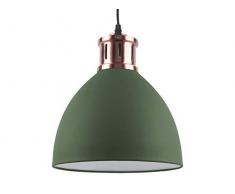 Leitmotiv LM1413 Lampe à Suspension, Fer, 40 W, Vert, Taille L