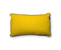 rioma Caterpillar Coussin, algodÃ³n-poliÃ©ster 50x30x4 cm jaune