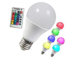 Lumisky Ampoule LED + TÃ©lÃ©commande Bulby Aluminium 9 W E27 Multicolore