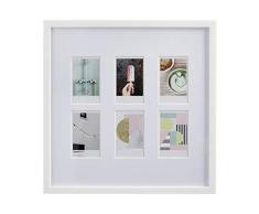 AmazonBasics Cadre photo pour instantanÃ© Instax - 6 photos - 8 x 5 cm, Blanc