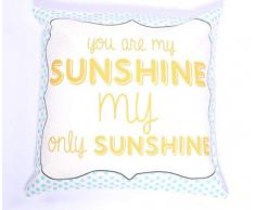 La Finesse - Housse de Coussin carrée décorative 50 x 50 cm pour la Maison en Coton pour Le Salon, Le canapé, la Chambre à Coucher, Tissu coloré, Taille Unique