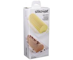 silikomart 25.059.63.0065 Kit Moule Magic bÃ»che, Silicone, Gris, 12 x 29,5 x 5 cm