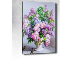 Bonamaison Peinture sur toile, multicolore, 40 x 60 cm - Conçu et fabriqué en Turquie