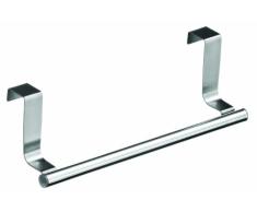 Premier Housewares Porte-Serviette Pour dessus de Porte en Acier Inoxydable/ Porte Torchon de cuisine/Porte Serviette Salle de Bain/23cm