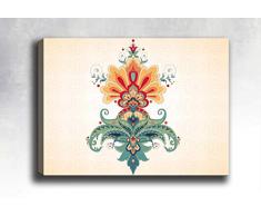 Bonamaison Peinture sur toile, multicolore, 50 x 70 cm - ConÃ§u et fabriquÃ© en Turquie