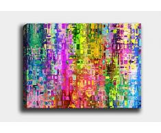 Bonamaison Peinture sur toile, multicolore, 40 x 60 cm - Conçu et fabriqué en Turquie