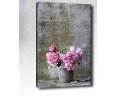 Bonamaison Peinture sur toile, multicolore, 70 x 100 cm - Conçu et fabriqué en Turquie